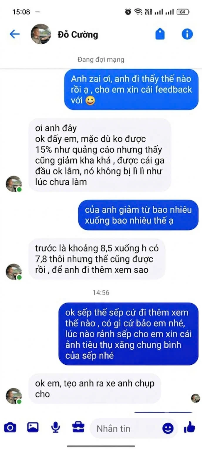 Phản hồi khách hàng Boss Car